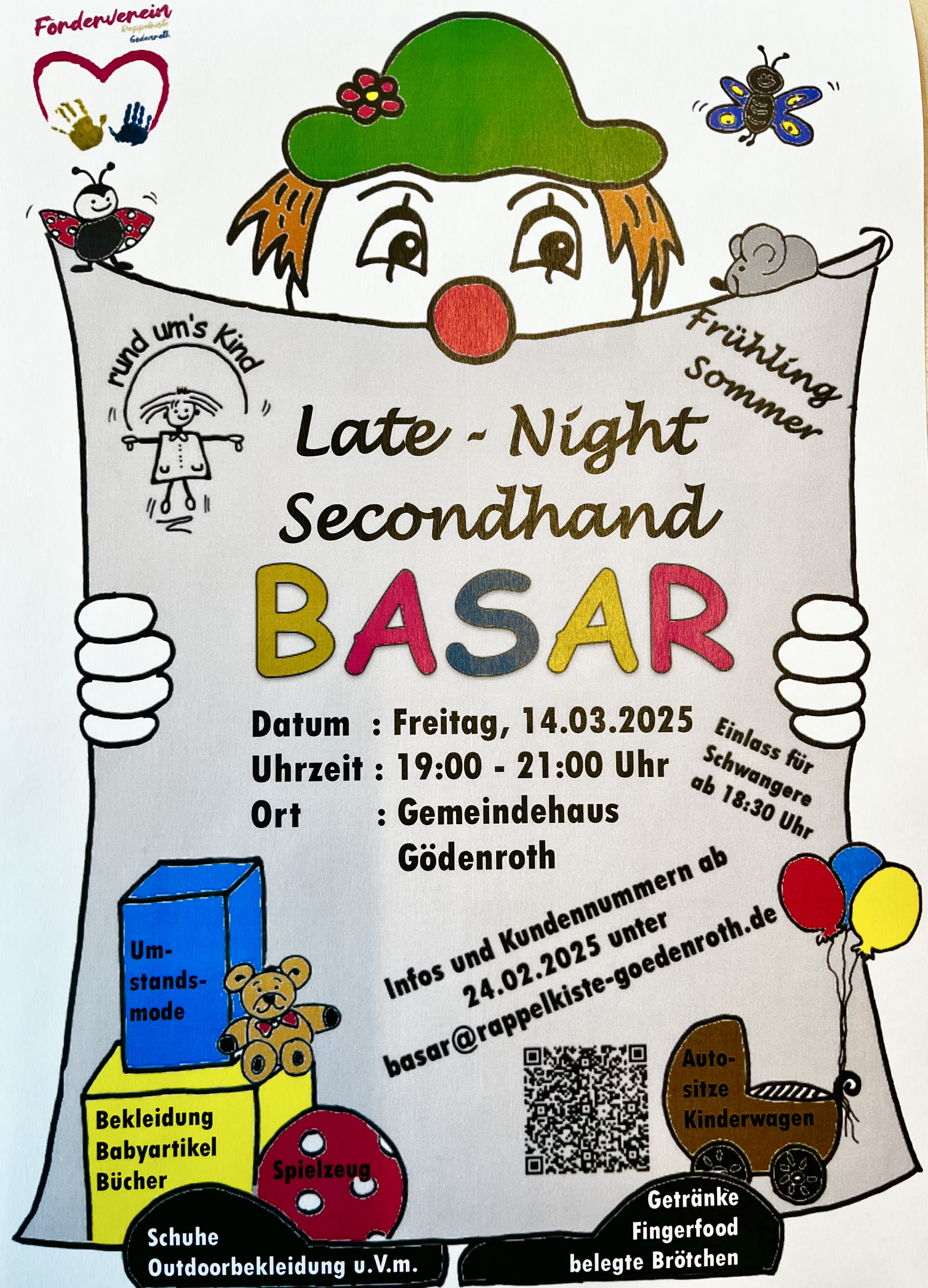 Frühling-Sommer- Basar am Freitag, 14.03.2025